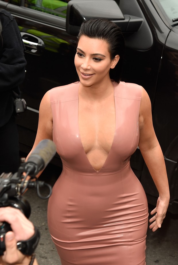 Grávida, Kim Kardashian vai a evento em Nashville, no Tennessee, nos Estados Unidos (Foto: Rick Diamond/ Getty Images/ AFP)