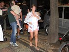 Mulher do jogador Wayne Rooney, Coleen Rooney sai para jantar no Rio