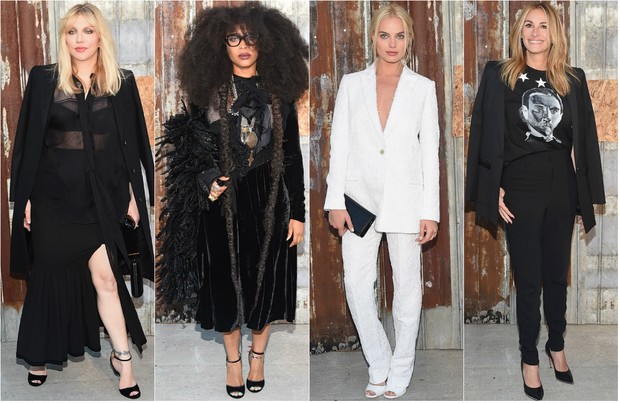 Famosas no desfile Givenchy (Foto: Getty Images | AFP)