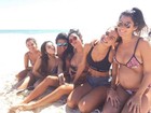 Yanna Lavigne posta foto com amigas famosas em dia de praia