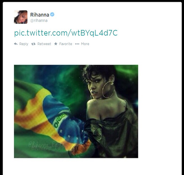 Rihanna (Foto: Twitter / Reprodução)
