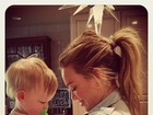 Hilary Duff posta foto fofa com o filho