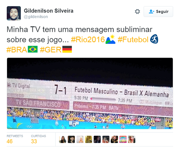 Memes da final olímpica no futebol (Foto: Reprodução/Twitter)