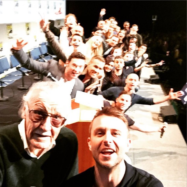 Selfie une heróis com Stan Lee na Comic Con (Foto: Reprodução/Instagram)