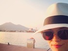 Reese Witherspoon posta fotos de férias em ilha paradisíaca na Itália