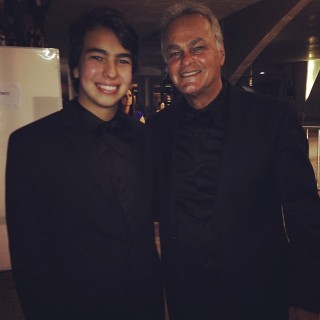 Kenui com o pai, Kadu Moliterno (Foto: Reprodução/Instagram)