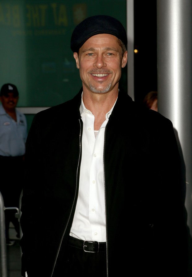Brad Pitt em première de filme em Los Angeles, nos Estados Unidos (Foto: Rich Fury/ Getty Images/ AFP)
