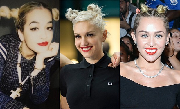 Coque duplo - Rita Ora, Gwen Stefani e Miley Cyrus (Foto: Instagram | Getty Images)