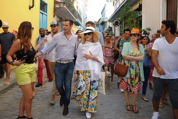 Madonna em Cuba (Foto: YAMIL LAGE / AFP)