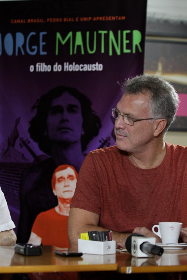 PEDRO BIAL participa de coletiva do filme" Jorge Mautner - O Filho do Holocausto" (Foto: Henrique Oliveira/Fotorio News)