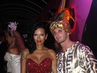 Ariadna usa vestido italiano avaliado em R$ 12 mil em baile de carnaval