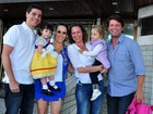 Famosos comparecem à festa de 2 anos de filha de Fernanda Pontes