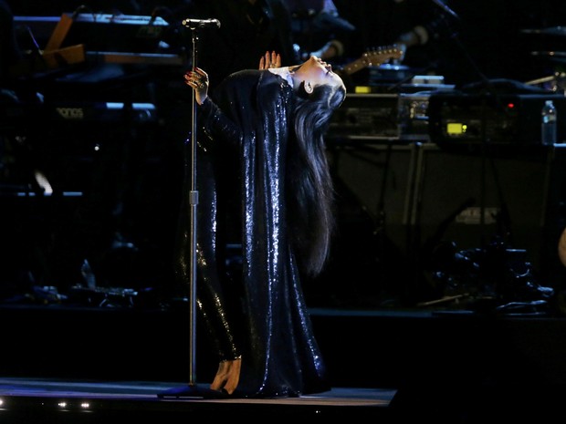 Rihanna se apresenta em evento em Washington, nos Estados Unidos (Foto: Gary Cameron/ Reuters)