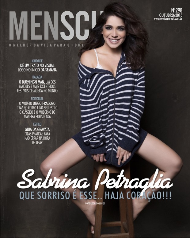 Sabrina Petraglia na MENSCH (Foto: Rodrigo Lopes/ Divulgação Revista MENSCH)