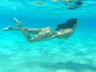 Thaila Ayala mergulha em Ibiza: 'Peixinha'