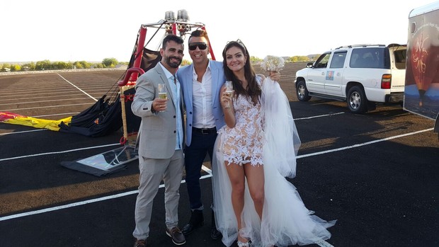 Laura Keller e Jorge Sousa se casam em Las Vegas (Foto:  dgvipservices/r2assessoria)