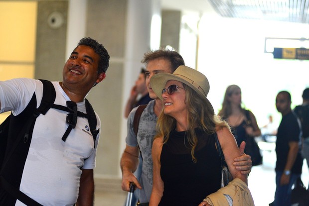 Carlos Alberto Riccelli e Bruna Lombardi  (Foto: William Oda/AgNews)