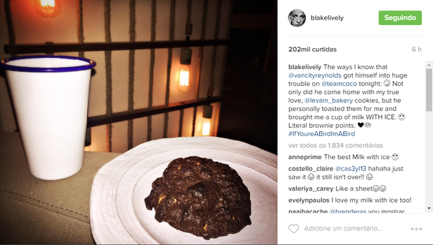 Blake Lively dá bronca no marido após declaração na TV (Foto: Reprodução / Instagram)