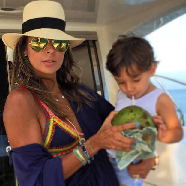 Flavia Sampaio com o filho balder (Foto: Reprodução/Instagram)
