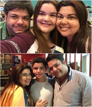 Samuel Petroti posta fotos ao lado da ex-mulher, Fabiana Karla, com os filhos (Foto: Reprodução/Facebook)
