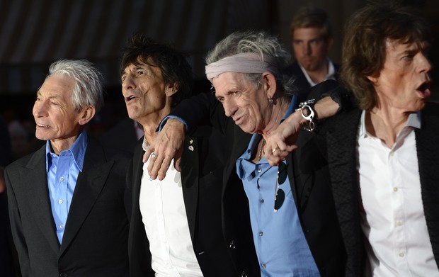 Rolling Stones: Charlie Watts, Ronnie Wood, Keith Richards e Mick Jagger (Foto: Agência Reuters)
