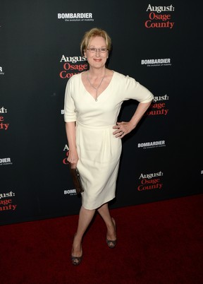 Meryl Streep em pré-estreia de filme em Los Angeles, nos Estados Unidos (Foto: Jason Merritt/ Getty Images/ AFP)