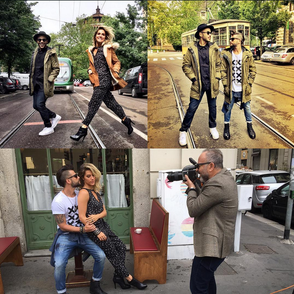Hugo Gloss mostra bastidores de ensaio fotográfico com Giovanna e Bruno (Foto: Reprodução / Instagram)