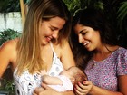 Natália Soutto visita bebê de Debby Lagranha