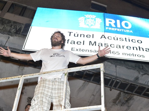 João Velho em reinauguração do túnel Acústico Rafael Mascarenhas na Zona Sul do Rio (Foto: André Muzell/ Ag. News)