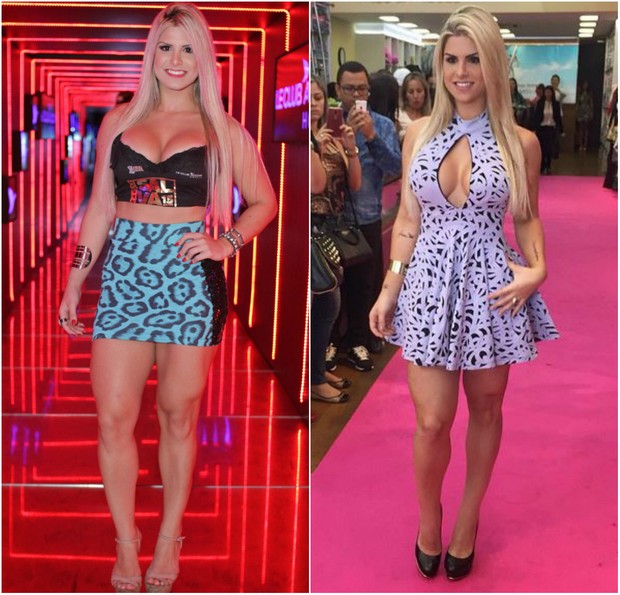 Julia Nunes antes e depois de perder sete quilos (Foto: Marcelo Brammer/Agnews/Instagram)