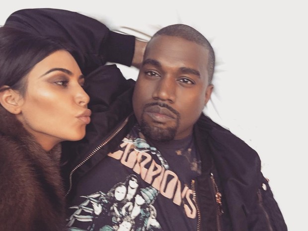 Kim Kardashian e Kaye West (Foto: Reprodução/Instagram)
