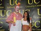 Ex-namorada grávida de Adriano vai a circo no Rio