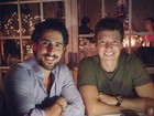Marcos Mion e Rodrigo Faro jantam juntos em Miami: 'Risada a noite inteira'