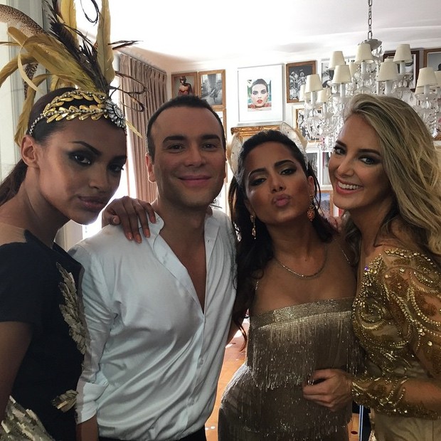 Anitta, Matheus Mazzafera, Ticiane Pinheiro e Ana Bela Santos (Foto: Reprodução/Instagram)