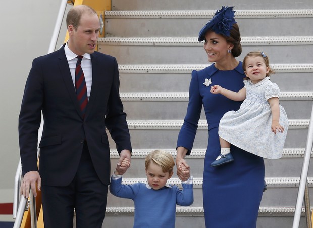 Príncipe William, Kate Middleton, Príncipe George e Princesa Charlotte (Foto: REUTERS/Chris Wattie)