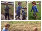 Filhos de Claudia Leitte se divertem na lama