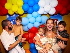 Luana Piovani mostra foto da festa de aniversário de 5 anos do filho Dom