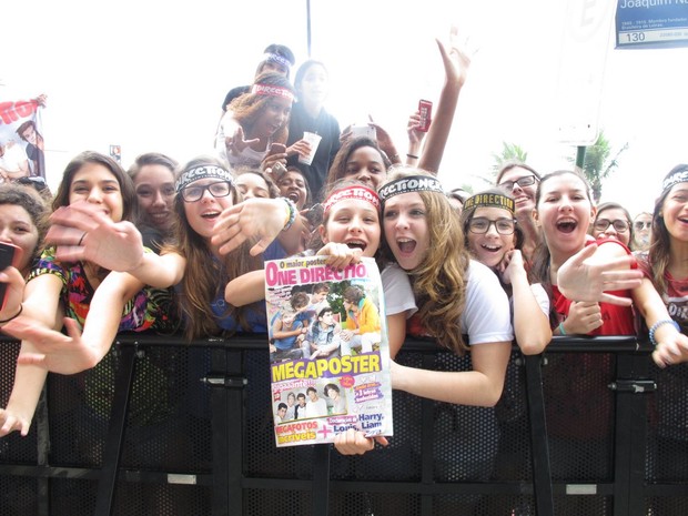 Fãs da banda One Direction (Foto:  Andre Freitas / AgNews)