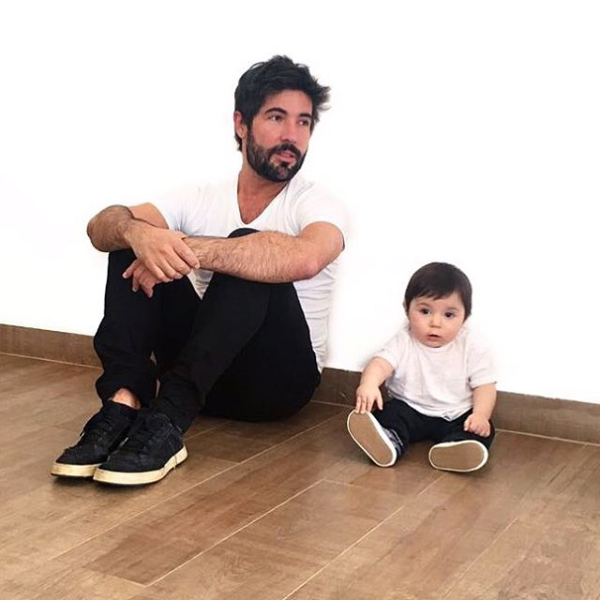 Sandro Pedroso e o filho, Noah (Foto: Reprodução/Instagram)