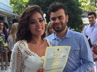 Roberta Almeida se casa com o músico Tom Gonçalves