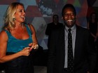 Pelé e Hortência curtem show de Carlinhos Brown e Vanessa da Matta