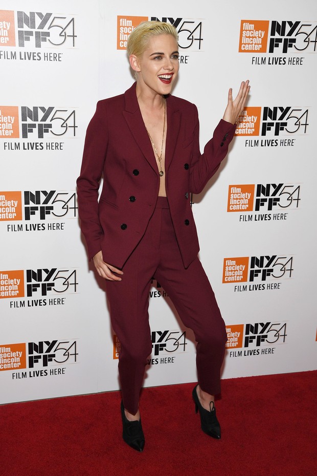 Kristen Stewart em première de filme em Nova York, nos Estados Unidos (Foto: Dimitrios Kambouris/ Getty Images/ AFP)