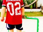 Danielle Winits posta foto do filho com a camisa do Fluminense 