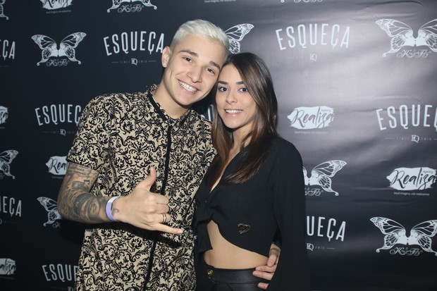 MC Gui com a namorada, Luiza Cioni (Foto: Thiago Duran/AgNews)