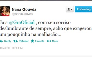 Nana Gouveia (Foto: Reprodução/Twitter)