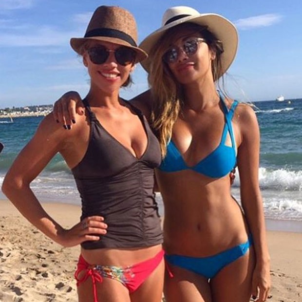Nicole Scherzinger em praia em Cannes, na França (Foto: Instagram/ Reprodução)