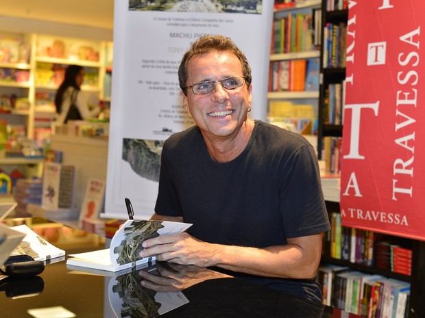 Tony Bellotto em lançamento de livro no Rio (Foto: André Muzell/ Ag. News)