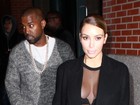 Kim Kardashian aposta em look ousado para jantar com Kanye West