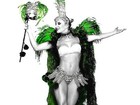 Claudia Leitte posa com fantasia carnavalesca e exibe corpão