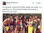 'Casal' David Brazil e Bruninho rende comentários divertidos na internet